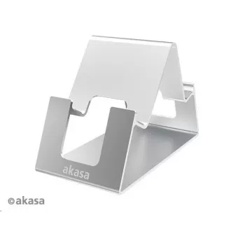 AKASA stojan Aries Pico, hliníkový stojan pre mobil a tablet, strieborná