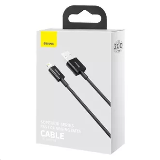 Baseus Superior Series rýchlonabíjací kábel USB/Lightning 2.4A 1m čierna
