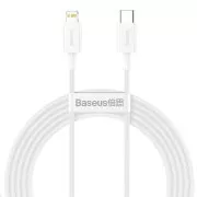 Baseus Superior Series rýchlonabíjací kábel Type-C/Lightning 20W 1m biela