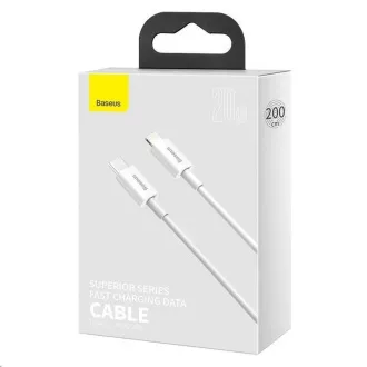 Baseus Superior Series rýchlonabíjací kábel Type-C/Lightning 20W 1m biela
