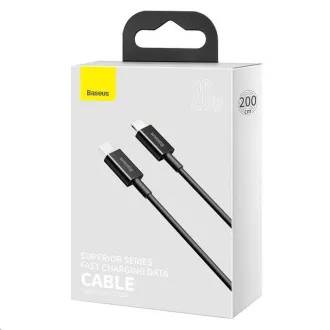 Baseus Superior Series rýchlonabíjací kábel Type-C/Lightning 20W 2m čierna