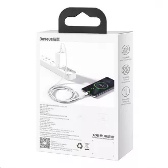 Baseus Superior Series rýchlonabíjací kábel USB/Type-C 66W 1m biela