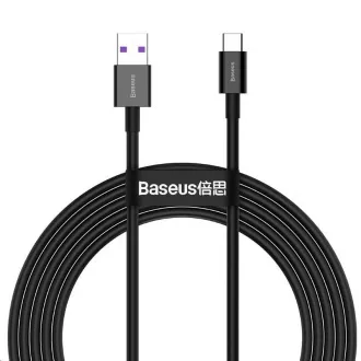 Baseus Superior Series rýchlonabíjací kábel USB/Type-C 66W 2m čierna