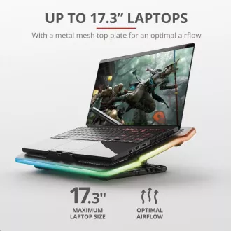 TRUST Stojan na notebook GXT1126 AURA LAPTOP COOLING STAND (chladiaca podložka)