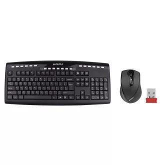 A4tech set klávesnica + myš 9200F, bezdrôtová, V-Track optická myš, USB, CZ/US A4tech set klávesnica + myš 9200F, bezdrôtová, V-Track optická myš, USB, CZ/US