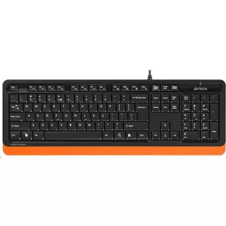 A4tech klávesnica FK10 FSTYLER, USB, CZ/US, oranžová