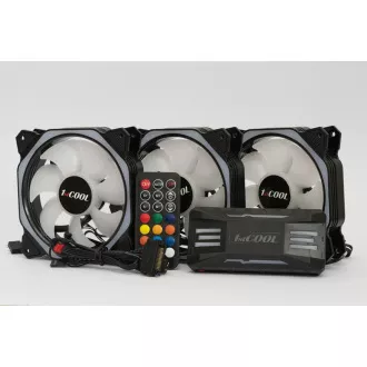 1stCOOL Fan KIT AURA EVO 4 ARGB, 3x HEXA2 ventilátor + ARGB radič + diaľkový ovládač 1stCOOL Fan KIT AURA EVO 4 ARGB, 3x HEXA2 ventilátor + ARGB radič + diaľkový ovládač
