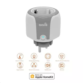 ONVIS Chytrá zásuvka - HomeKit, Wi-Fi 2, 4 GHz ONVIS Chytrá zásuvka - HomeKit, Wi-Fi 2, 4 GHz