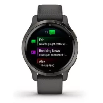 Garmin GPS športové hodinky Venu2S Slate/Black Band