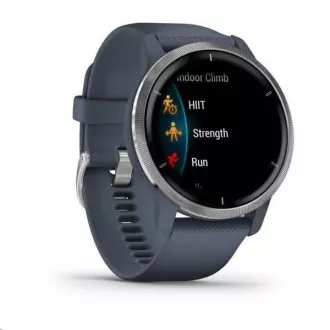 Garmin GPS športové hodinky Venu2 Silver/Granite Blue Band Garmin GPS športové hodinky Venu2 Silver/Granite Blue Band