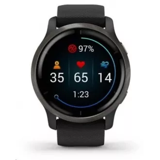 Garmin GPS športové hodinky Venu2 Slate/Black Band Garmin GPS športové hodinky Venu2 Slate/Black Band