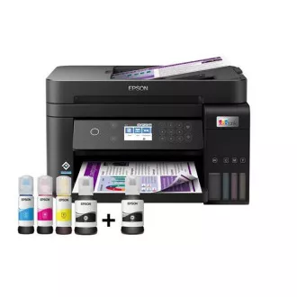 EPSON tlačiareň ink EcoTank L6270, 3v1, A4, 1200x4800dpi, 33ppm, USB, Wi-Fi, LAN, Záruka 5 rokov po registrácii zdarma - Použité