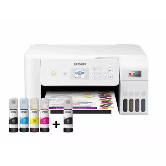 EPSON tlačiareň ink EcoTank L3266, 3v1, A4, 1440x5760dpi, 33ppm, USB, Wi-Fi, biela