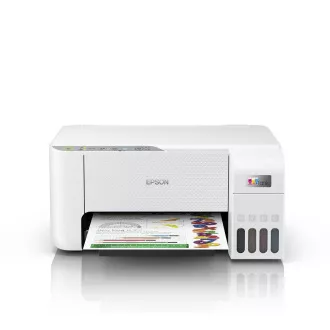 EPSON tlačiareň ink EcoTank L3256, 3v1, A4, 1440x5760dpi, 33ppm, USB, Wi-Fi, biela