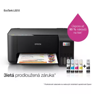 EPSON tlačiareň ink EcoTank L3210, 3v1, A4, 1440x5760dpi, 33ppm, USB