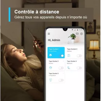 TP-Link Tapo P110 múdra WiFi mini zásuvka (3680W, 16A, 2, 4 GHz, BT)