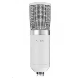 SPC Gear mikrofón SM950 Onyx White / drôtový / streamovací / pop filter / držiak proti otrasom / USB / biela SPC Gear mikrofón SM950 Onyx White / drôtový / streamovací / pop filter / držiak proti otrasom / USB / biela
