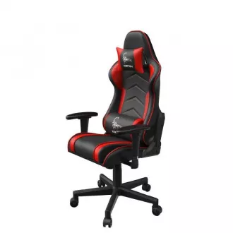 GEMBIRD Gaming chair / herné kreslo SCORPION 03, čierna/červená, koža