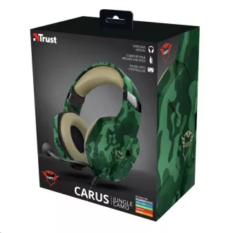TRUST slúchadlá GXT 323C Carus Gaming Headset, jungle camo TRUST slúchadlá GXT 323C Carus Gaming Headset, jungle camo