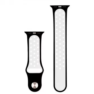 RhinoTech športový remienok pre Apple Watch 42/44mm Čierno-biela RhinoTech športový remienok pre Apple Watch 42/44mm Čierno-biela