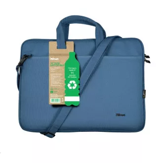 TRUST Puzdro na notebook 16" Bologna Slim Laptop Bag Eco, modrá