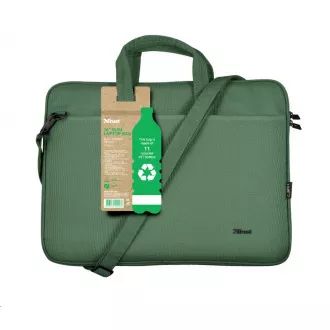 TRUST Puzdro na notebook 16" Bologna Slim Laptop Bag Eco, zelená