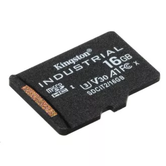 Kingston 16GB microSDHC Industrial C10 A1 pSLC Card Single Pack Kingston 16GB microSDHC Industrial C10 A1 pSLC Card Single Pack