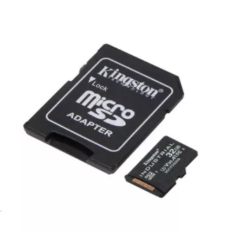 Kingston 32GB microSDHC Industrial C10 A1 pSLC Card + SD Adapter