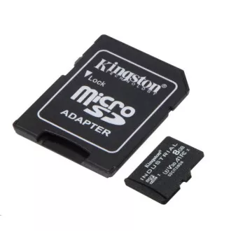 Kingston 8GB microSDHC Industrial C10 A1 pSLC Card + SD Adapter