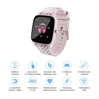 LAMAX BCool Pink - šikovné hodinky pre deti LAMAX BCool Pink - šikovné hodinky pre deti