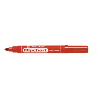 Značkovač Centropen 8550 na Flipchart červený valcový hrot 2,5mm Značkovač Centropen 8550 na Flipchart červený valcový hrot 2,5mm