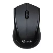 C-TECH myš WLM-07, bezdrôtová, 1200DPI, 3 tlačidlá, USB nano receiver, čierna