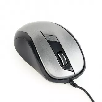 GEMBIRD myš MUS-6B-01, USB, čierno-strieborná