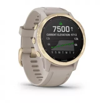 Garmin fenix6S PRO Solar, LightGold/Sand Band (MAP/Music) Garmin fenix6S PRO Solar, LightGold/Sand Band (MAP/Music)
