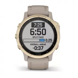 Garmin fenix6S PRO Solar, LightGold/Sand Band (MAP/Music) Garmin fenix6S PRO Solar, LightGold/Sand Band (MAP/Music)