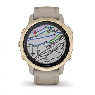 Garmin fenix6S PRO Solar, LightGold/Sand Band (MAP/Music) Garmin fenix6S PRO Solar, LightGold/Sand Band (MAP/Music)