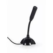 GEMBIRD mikrofón na stôl MIC-DU-02, USB, čierna