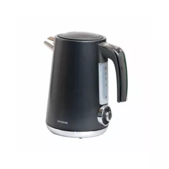 ORAVA Delux-1 rýchlovarná kanvica, 2200 W, 1.7 l, regulácia teploty, automatické vypnutie, nerez čierna