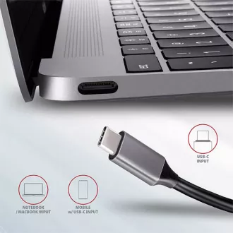 AXAGON HMC-5, USB 3.2 Gen 1 húb, porty 2x USB-A, HDMI, SD/microSD slot, PD 100W, kábel USB-C 20cm AXAGON HMC-5, USB 3.2 Gen 1 húb, porty 2x USB-A, HDMI, SD/microSD slot, PD 100W, kábel USB-C 20cm