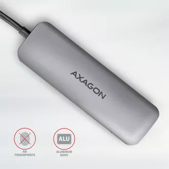 AXAGON HMC-5, USB 3.2 Gen 1 húb, porty 2x USB-A, HDMI, SD/microSD slot, PD 100W, kábel USB-C 20cm
