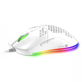 CONNECT IT BATTLE AIR profesionálna optická herná myš + SW, 7200 DPI, biela
