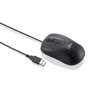 FUJITSU myš M520 USB, 1000 dpi, optická myš, 1.8m kábel - čierna / BALENIE OBSAHUJE 10ks MYŠÍ /