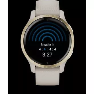 Garmin GPS športové hodinky Venu® 2S Rose Gold/White Leather Band
