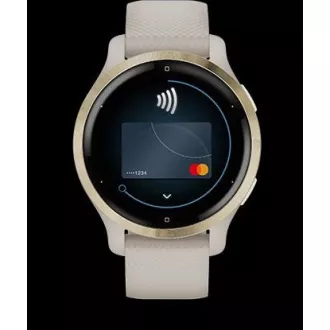 Garmin GPS športové hodinky Venu® 2S Rose Gold/White Leather Band