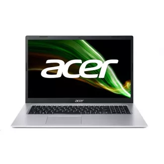 ACER NTB Aspire 3 (A317-53-399W) - i3-1115G4, 17.3" HD LCD, 8GB, 256GB SSD, UHD Graphics, W11H, Strieborná