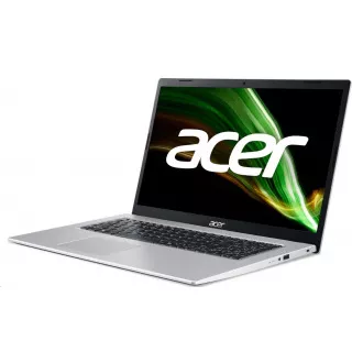 ACER NTB Aspire 3 (A317-53-399W) - i3-1115G4, 17.3" HD LCD, 8GB, 256GB SSD, UHD Graphics, W11H, Strieborná