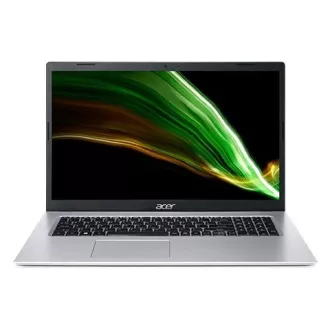 ACER NTB Aspire 3 (A317-53-36CN) - i3-1115G4, 17.3" FHD, 8GB, 512GBSSD, UHD Graphics, W11H, Strieborná