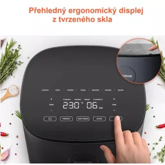 Cosori L501 PRO 4.7L - teplovzdušná fritéza + 5x špíz a gril. rošt