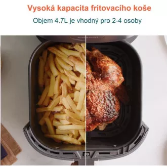 Cosori L501 PRO 4.7L - teplovzdušná fritéza + 5x špíz a gril. rošt
