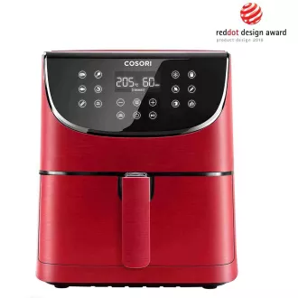 Cosori CP158-AF PREMIUM - 5.5L teplovzdušná fritéza + 5x špíz a gril. rošt, red Cosori CP158-AF PREMIUM - 5.5L teplovzdušná fritéza + 5x špíz a gril. rošt, red